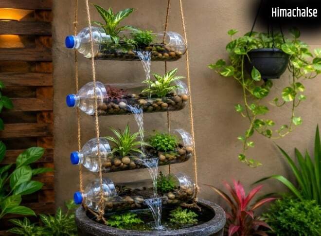 Balcony को दें Luxury लुक, पुरानी बोतलों से घर पर बनाएं ये Stylish Fountain​