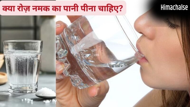 नमक का पानी पीने का ट्रेंड क्यों बढ़ रहा है? किन लोगों को इसे पीना चाहिए और किन्हें करना चाहिए परहेज, एक्सपर्ट से जानिए​