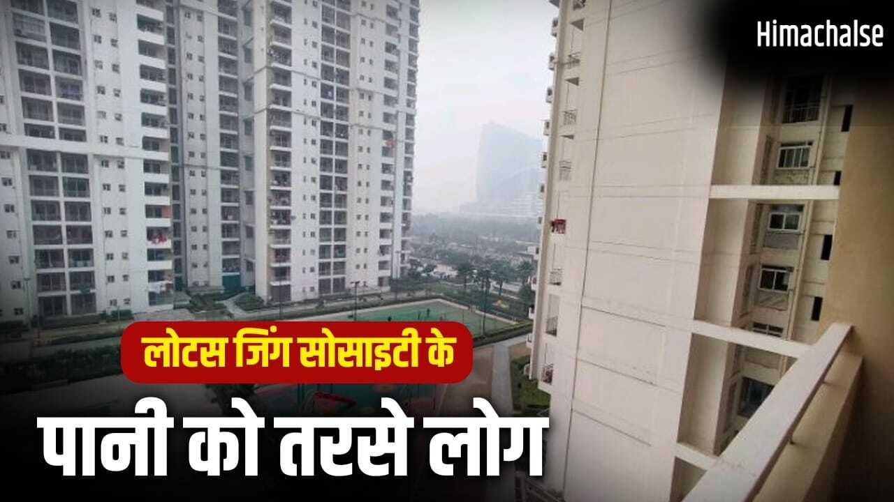 1000 फ्लैट, 3000 लोग, नोएडा की लोटस जिंग सोसाइटी में 5 दिन से नहीं आ रहा पानी, जिम्मेदार कौन ?​