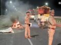 दिल्ली-लखनऊ हाईवे पर चलती बाइक बनी आग का गोला, युवक की जिंदा जलकर दर्दनाक मौत​