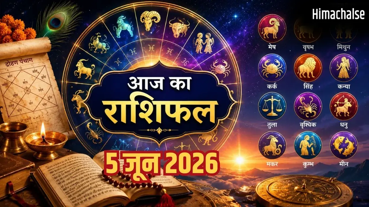 Aaj Ka Rashifal 5 June 2026: जून के पहले शुक्रवार को चमकेगा इन राशियों का भाग्य, जानें कैसा रहेगा आज का राशिफल​
