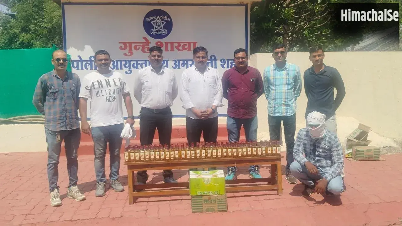 तेल के डिब्बों में छिपाकर रखी थी विदेशी शराब, अमरावती में आरोपी गिरफ्तार