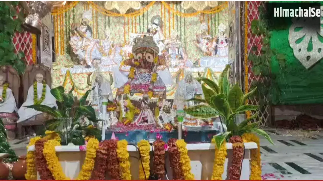 धूमधाम से मनाया गया श्री राधा दामोदर मंदिर का जलयात्रा महोत्सव, सप्त पवित्र नदियों के जल से हुआ महाअभिषेक