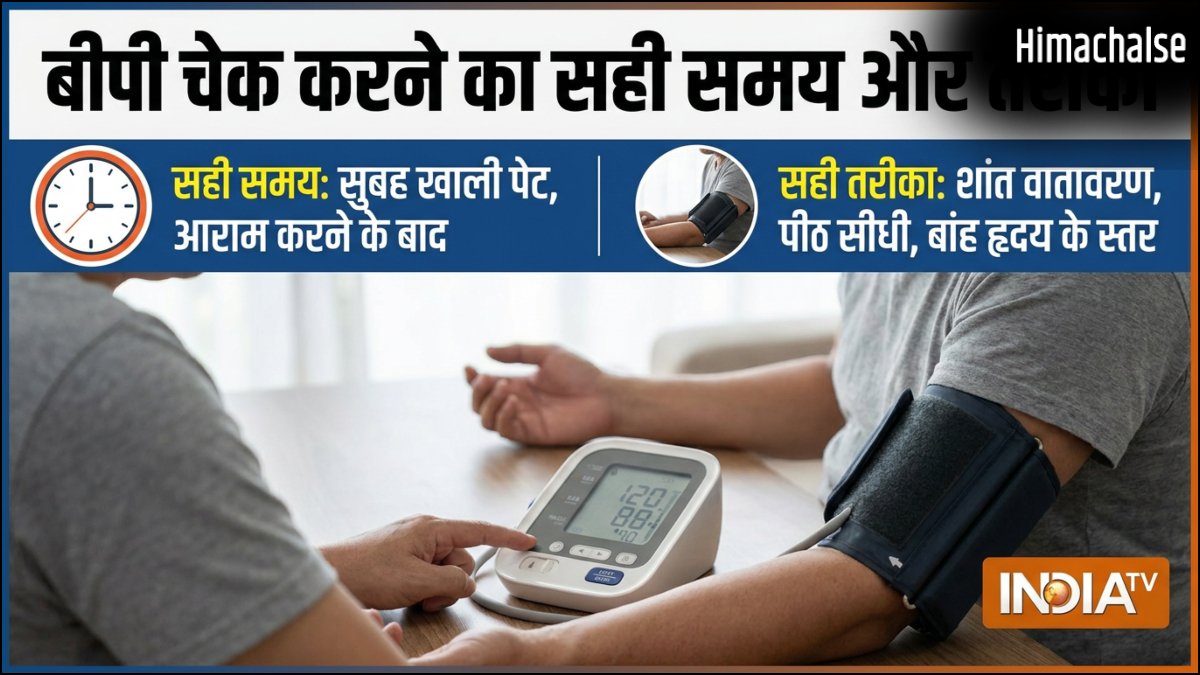 क्या आप भी गलत टाइम पर, गलत तरीके से चेक कर रहे हैं अपना ब्लड प्रेशर, जानिए बीपी चेक करने का सही तरीका​
