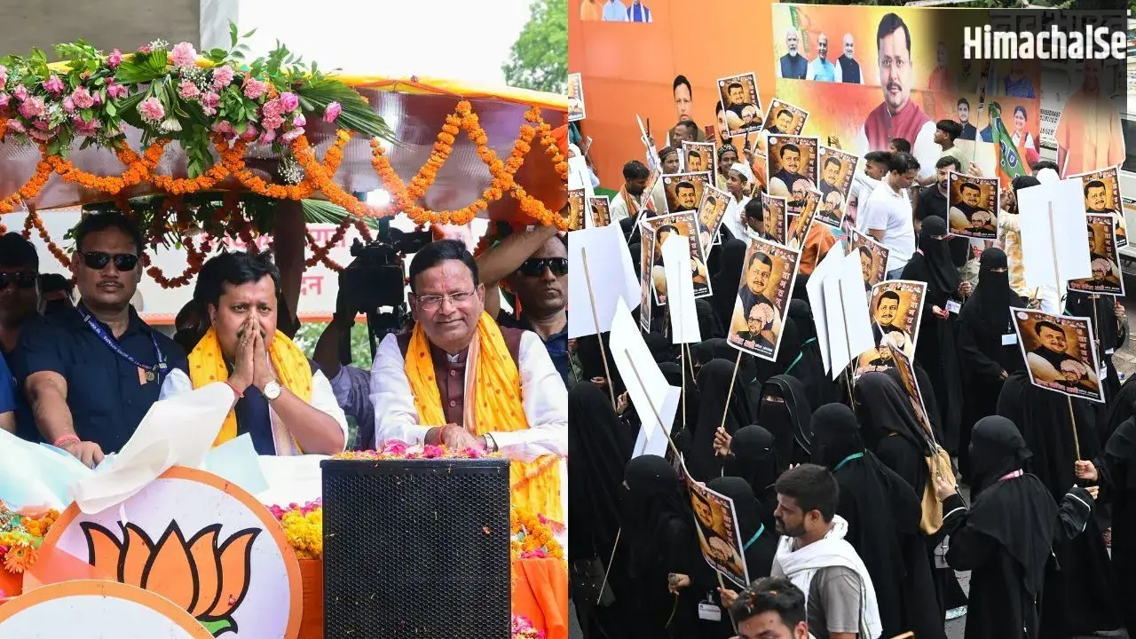 Nitin Naveen: लखनऊ रोड शो में BJP अध्यक्ष नितिन नवीन ने लहराई तलवार, मुस्लिम भी हुए शामिल​