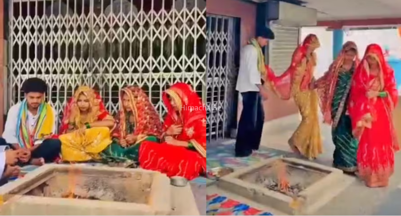 एक दूल्हा, तीन दुल्हनें…तीन सगी बहनों ने एक ही युवक संग रचाई शादी, जाने पूरा मामला​