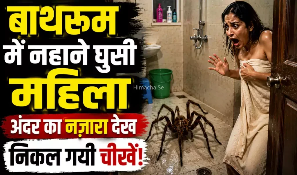 बाथरूम में नहाने घुसी महिला अंदर का नज़ारा देख निकल गयी चीखें, आखिर ऐसा क्या हुआ