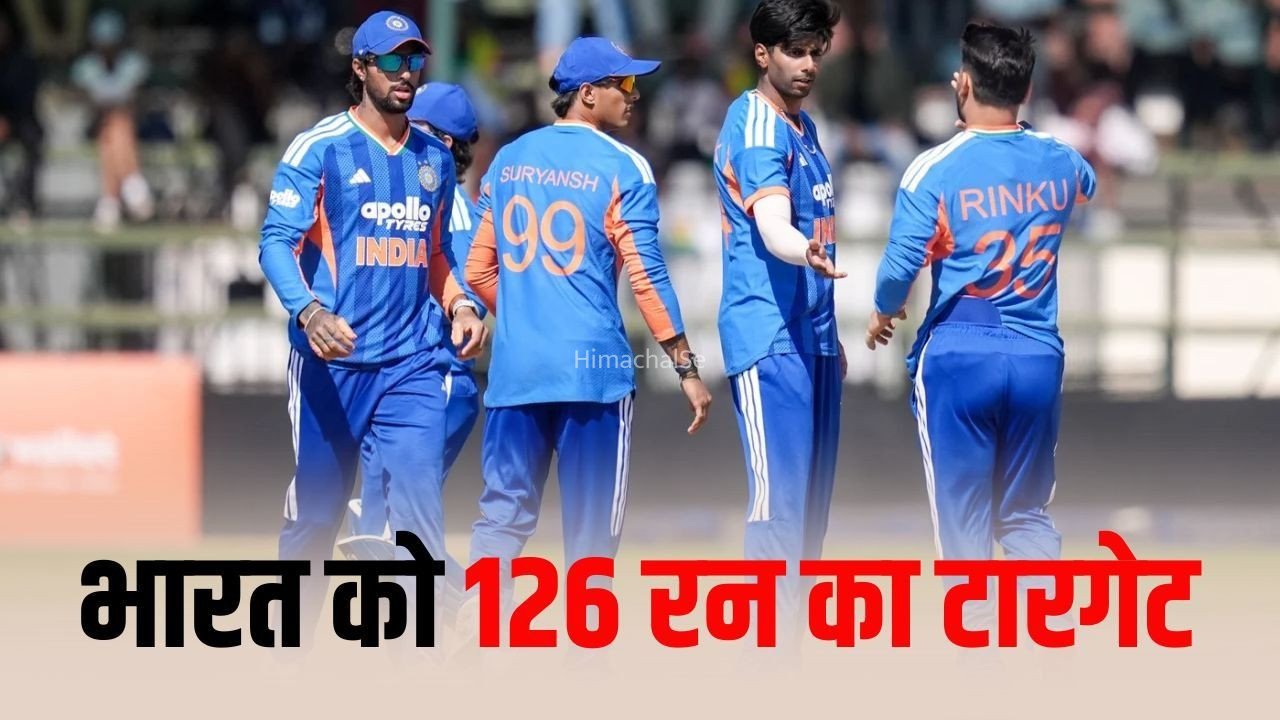Ind-zim T20 Match: वैभव ने जमाई पहली फिफ्टी,  भारत को 126 रन का टारगेट, मयंक और प्रिंस यादव ने 2-2 विकेट झटके​