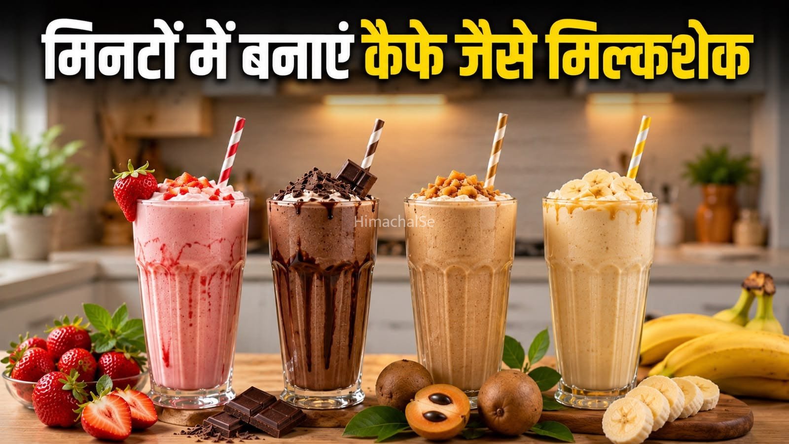 घर पर बनाएं कैफे स्टाइल मिल्कशेक, हर घूंट में मिलेगा शानदार स्वाद