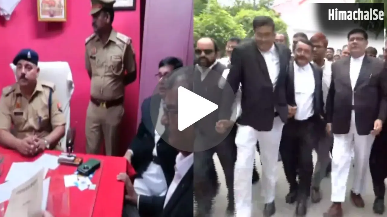 अयोध्या में वकीलों ने काटा बवाल! पुलिस बैरिकेड्स तोड़कर थाने में घुसी भारी भीड़, चंपत राय पर दर्ज होगी FIR​