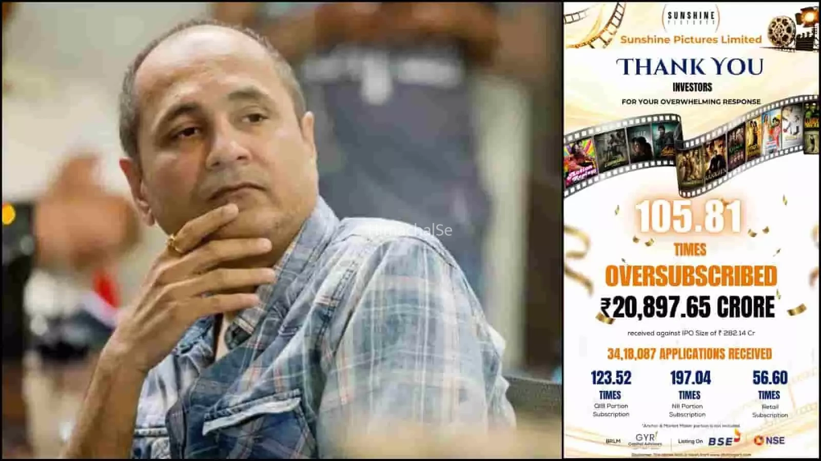 सनशाइन पिक्चर्स के IPO को मिला ब्लॉकबस्टर रिस्पॉन्स, 106 गुना तक पहुंची डिमांड