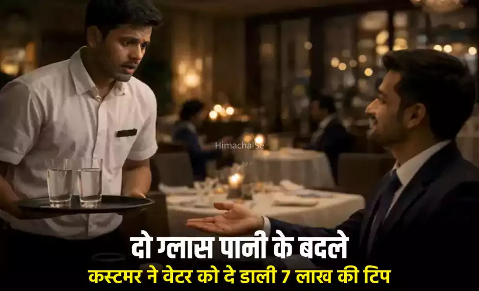 ​​दो ग्लास पानी के बदले कस्टमर ने वेटर को दे डाली 7 लाख की टिप, मामला जानकर दंग रह जाएंगे