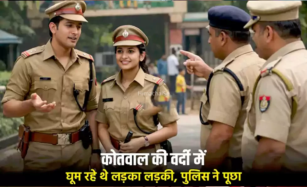 कोतवाल की वर्दी में घूम रहे थे लड़का लड़की, पुलिस ने पूछा- तो बोले चिड़िया घर में लगी है ड्यूटी