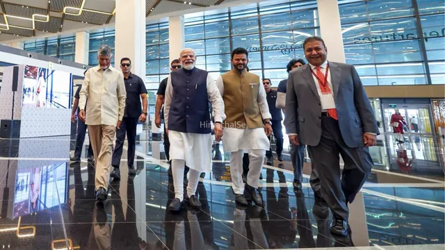 आंध्र प्रदेश को बड़ा तोहफा, पीएम मोदी ने किया भोगपुरम अंतरराष्ट्रीय हवाई अड्डे का उद्घाटन; देखें तस्वीरें​