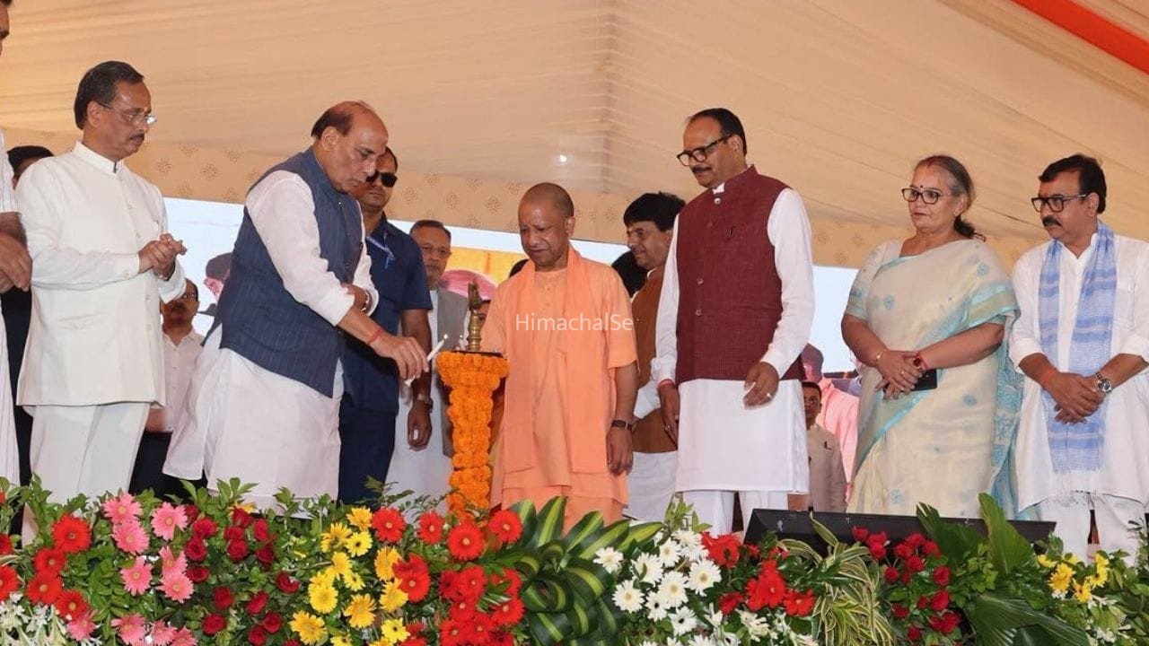 लखनऊ को मिला विकास का नया प्लान, राजनाथ ने रखी 12 प्रोजेक्ट्स की नींव; सीएम योगी को सराहा​