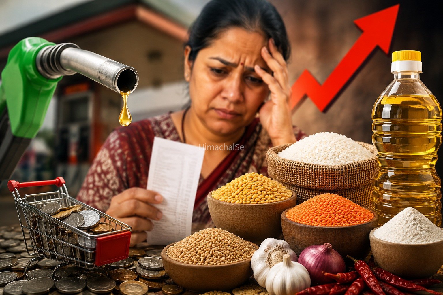 बड़ी खबर: महंगाई का डबल धमाका! पेट्रोल-डीजल के बाद अब रसोई पर पड़ा असर​​​​