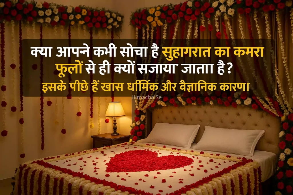 क्या आपने कभी सोचा है सुहागरात का कमरा फूलों से ही क्यों सजाया जाता है? इसके पीछे हैं खास धार्मिक और वैज्ञानिक कारण
