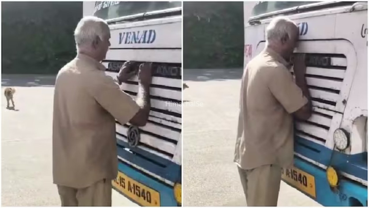 ​​जिस बस के साथ गुजारे 8 साल, नौकरी के लास्ट दिन उसे चूमकर भावुक हुआ ड्राइवर! KSRTC का Video वायरल​​​
