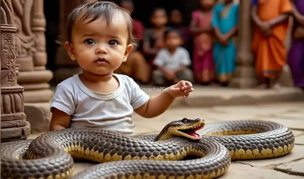 ​​एक साल के बच्चे ने कोबरा को मुंह से काटा, अगले ही पल जो हुआ उसे देखकर सबके उड़ गए होश​​​