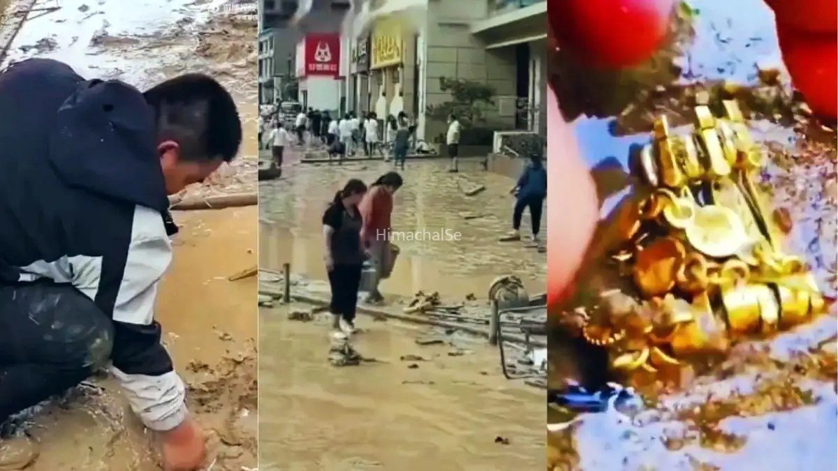 बाढ़ में डूबा 12 करोड़ का सोना-चांदी, दुकानदार की जिंदगी तबाह; लोग कीचड़ में ढूंढ रहे खजाना​​​