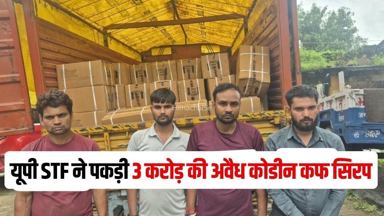 Banda 3 Crore Codeine Syrup: बांदा में यूपी STF ने पकड़ी अवैध कोडीन सिरप की 30 हजार शीशी, कीमत करीब 3 करोड़ रुपये, 4 आरोपी गिरफ्तार​