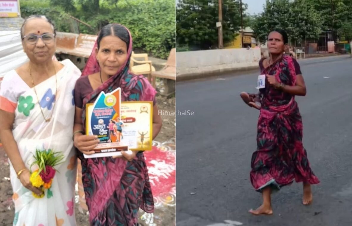 बेटी की पढ़ाई के लिए नंगे पैर दौड़ी मां, मैराथन में जीता 3 हजार रुपये का ईनाम, पति की मौत के बाद अकेले संभाल रहीं परिवार​​​