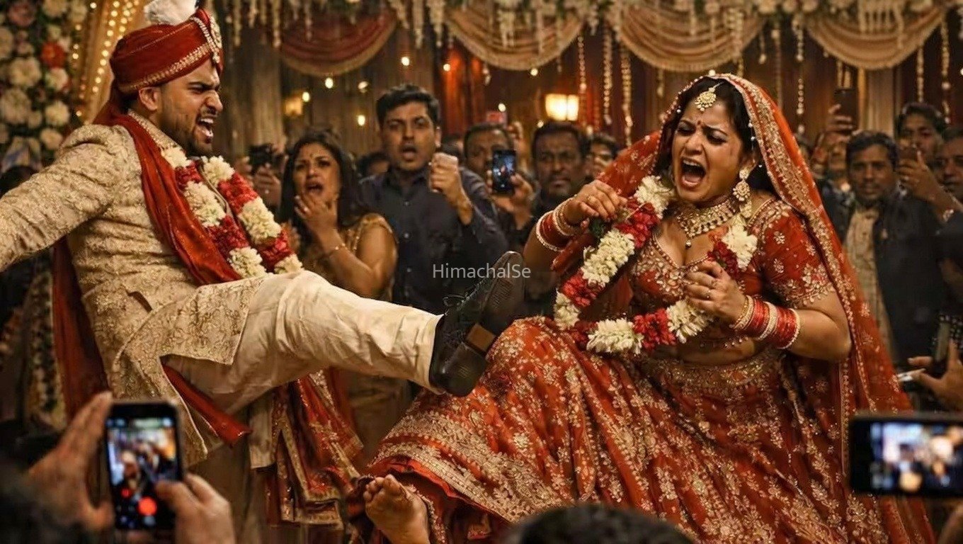 ​​बार बार सेल्फी लेने से गुस्साए दूल्हे ने दुल्हन को मारी लात, बरातियों-घरातियों के बीच जमकर हुई मारपीट​​​