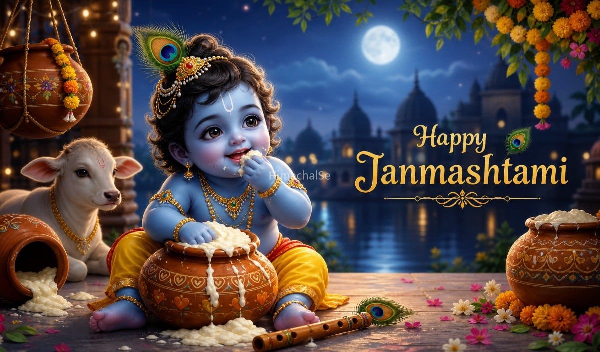 Krishna Janmashtami Moon Rise Time: दिल्ली, मुंबई से Mathura तक जानें चंद्रोदय का सही समय​