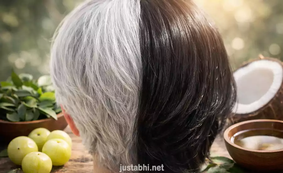 safed baal kale kaise kare