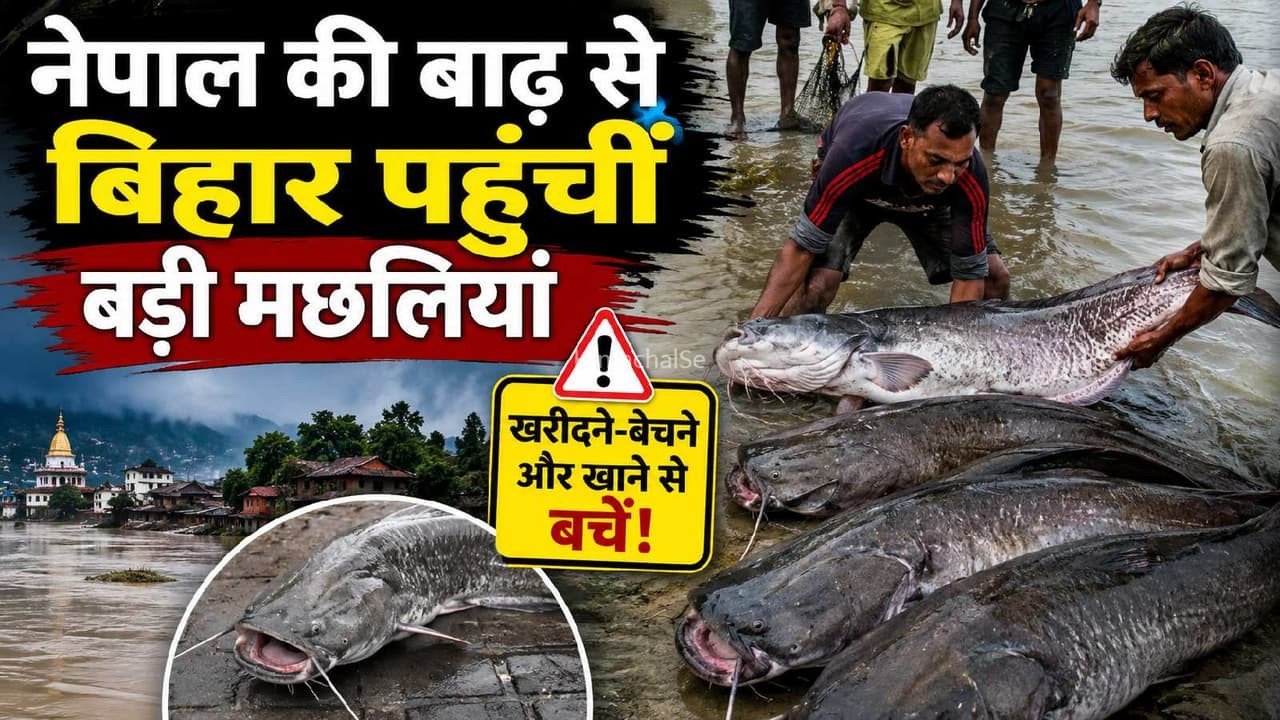 नेपाल की बाढ़ के साथ बिहार पहुंचीं अजीब मछलियां! सरकार ने खाने-खरीदने पर जारी की चेतावनी