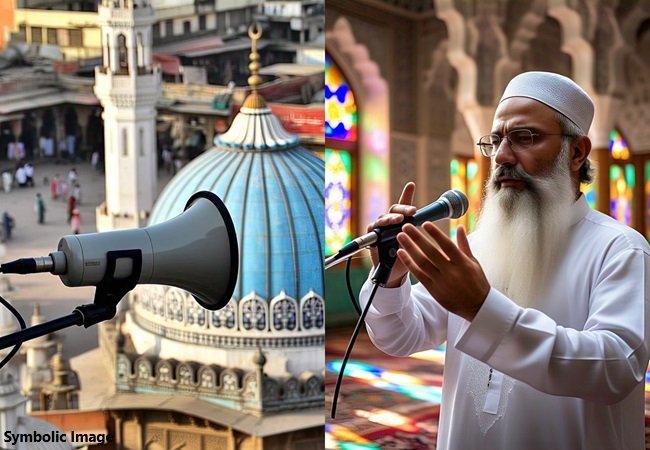Loudspeaker-on-the-dome-of-an-Indian-mosque-symbolic-image