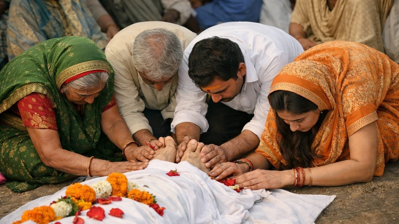 Antim Sanskar Rituals: क्यों है मृत व्यक्ति के पैर छूने की परंपरा, क्या है इसके पीछे की वजह?