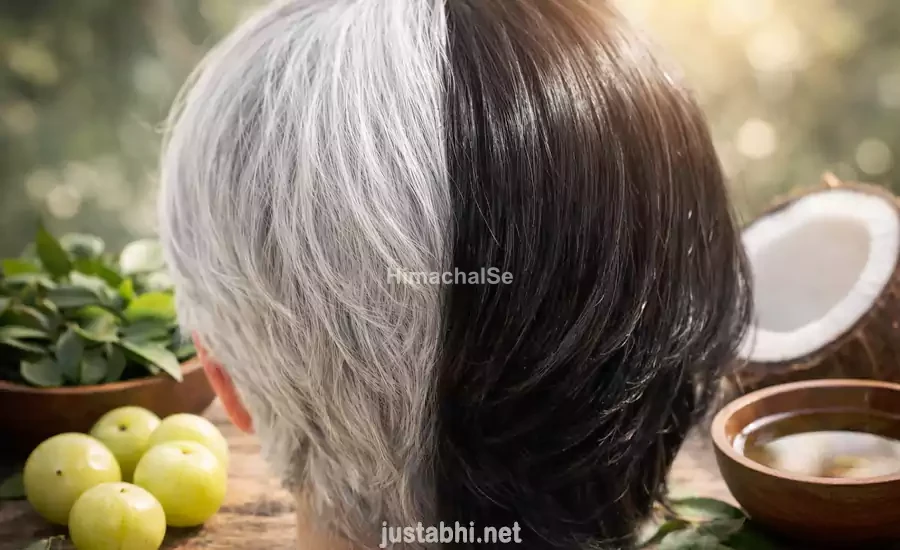 safed baal kale kaise kare